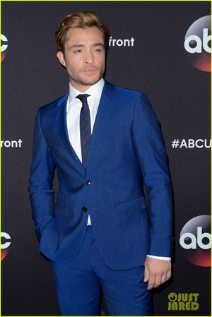  Ed Westwick walking the carpet at the 2015 ABC Upfront presentation on Tuesday (May 12)