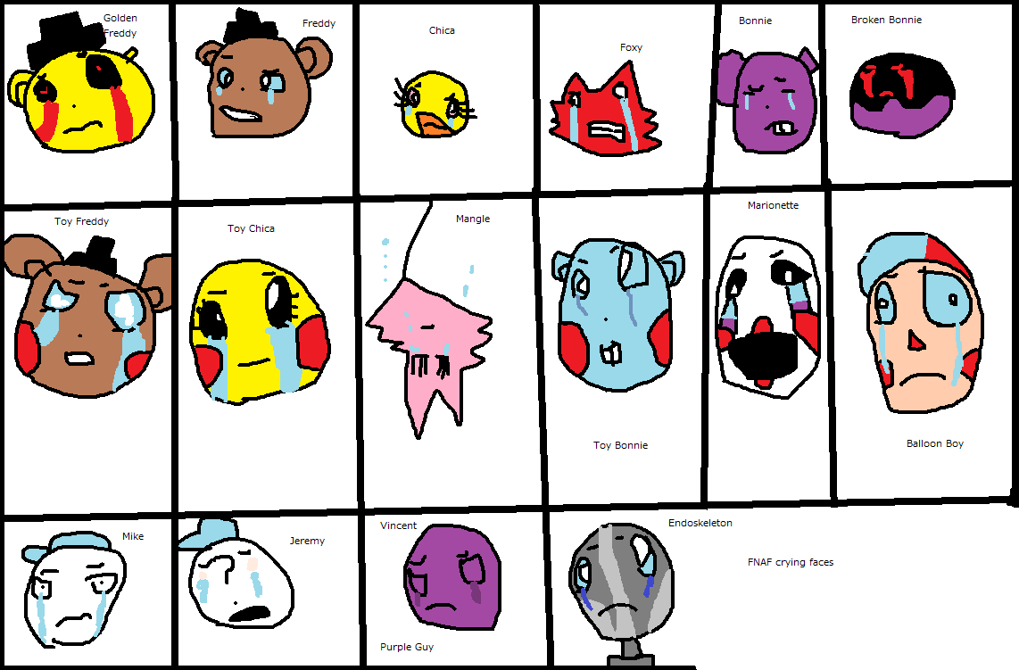 Five Nights At Freddy S Crying Characters Five Nights At Freddy S Photo Fanpop Page 2