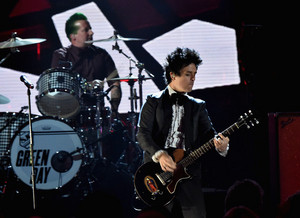  Green giorno Performing On Stage @ the 30th Annual Rock And Roll Hall Of Fame Induction Ceremony