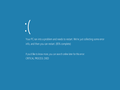 Lighter shade of blue Windows 8 Blue Screen of Death - random photo