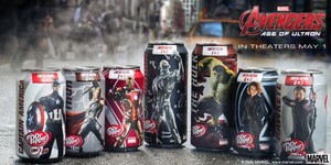 Marvel's Avengers Age of Ultron on Dr.Pepper cans