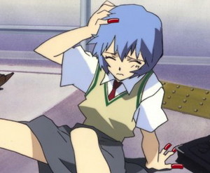  Rei gets knocked over on her way to school