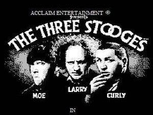 The Three Stooges title screen.