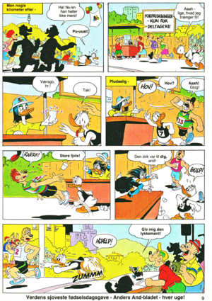  Walt ディズニー Comics - Donald Duck: The Marathon アヒル, 鴨 (Danish Edition)