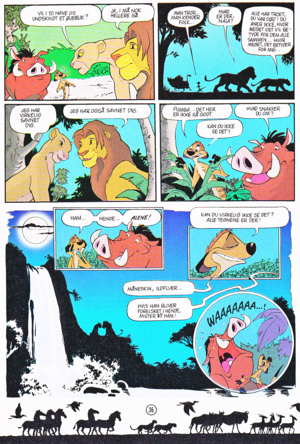  Walt ディズニー Movie Comics - The Lion King (Danish Edition)