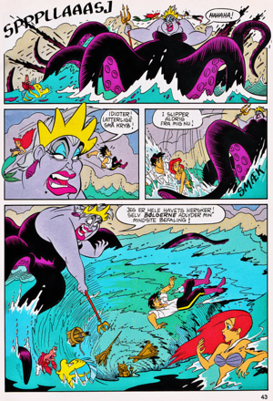  Walt 迪士尼 Movie Comics - The Little Mermaid (Danish Edition)