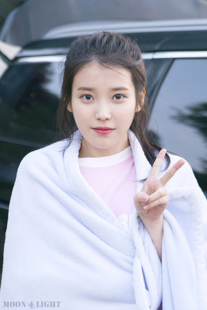 150523 IU‬ after work on The Producers 