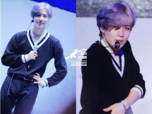 150528 Taemin @ Play the challeneg Event - Purple Hair Taemin 