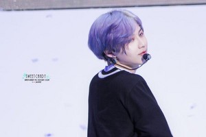 150528 Taemin @ Play the challenge Event - Purple Hair Taemin
