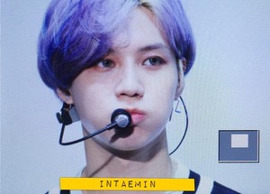 150528 Taemin @ Play the challenge Event - Purple Hair Taemin 