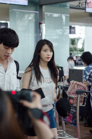  150615 आई यू at Incheon Airport Leaving for GuangZhou