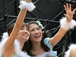  150620 Oshima Ryoka and Nishino Miki AKB48 Campaign Free Live in Osaka
