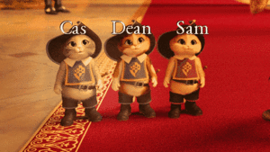 Cas, Dean and Sam
