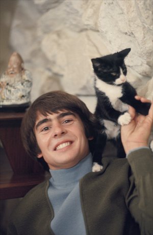  Davy with a cute cat!
