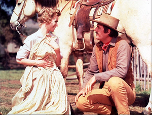 Dorothy McGuire and Fess Parker in Old Yeller