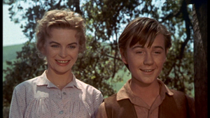  Dorothy McGuire as Katie Coates and Tommy Kirk as Travis Coates in Old Yeller