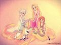 Elsa, Anna and Rapunzel - frozen fan art