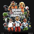 Grand Theft Mario - video-games fan art