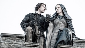  Theon Greyjoy and Sansa Stark in 'Mother's Mercy'