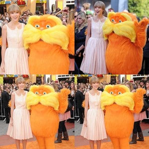  Tay at the movie premiere of The Lorax