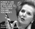 Thatcher on Power - feminism photo