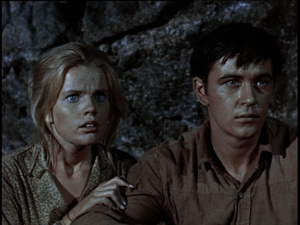  Tommy Kirk as Travis Coates and Marta Kristen as Lisbeth Searcy in Savage Sam