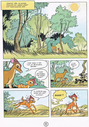  Walt ডিজনি Movie Comics - Bambi (Danish Edition)
