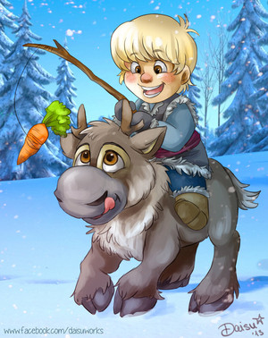  Young Kristoff and Sven