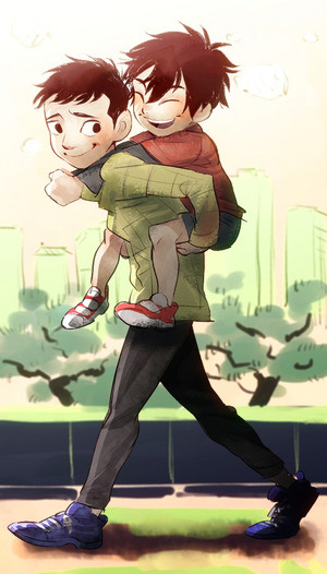  Young Tadashi and Hiro