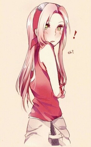  aww!! blushing sakura