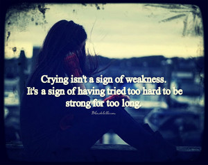  Crying isn't weakness