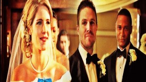  Alternate Universe Oliver and Felicity's Wedding kertas dinding