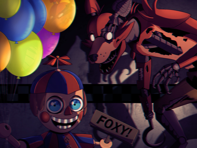 Photo of Balloon boy and foxy the pirate for fans of Five Nights at Freddy&...