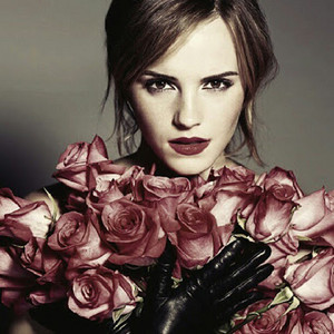 Emma with roses