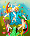 Finn and Fionna  - adventure-time-with-finn-and-jake fan art