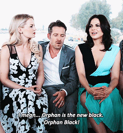  Lana confusing Orphan Black with नारंगी, ऑरेंज is the New Black