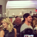 Stephen Amell and Emily Bett Rickards signing autographs at SDCC 2015. - stephen-amell-and-emily-bett-rickards photo