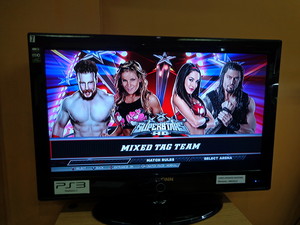  Vince's Devils 2015 vs. Team Brie and Roman in 美国职业摔跤 Superstars at 美国职业摔跤 2K15