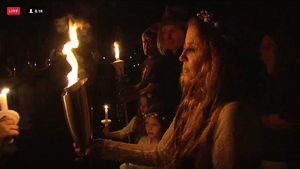 : Candlelight vigil at Graceland for Elvis 2015.