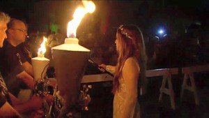 Candlelight vigil at Graceland for Elvis 2015.