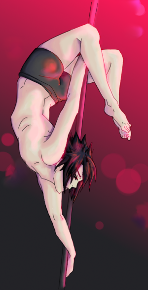  জীবন্ত Pole Dancing Time : Sasuke-kun <3