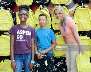  Britney at charity event "Back To School"