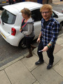 Ed at driving test centre - ed-sheeran photo