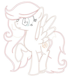  Фан made MLP Ponies Outline