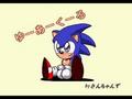 Happy sonic sitting - sonic-the-hedgehog fan art