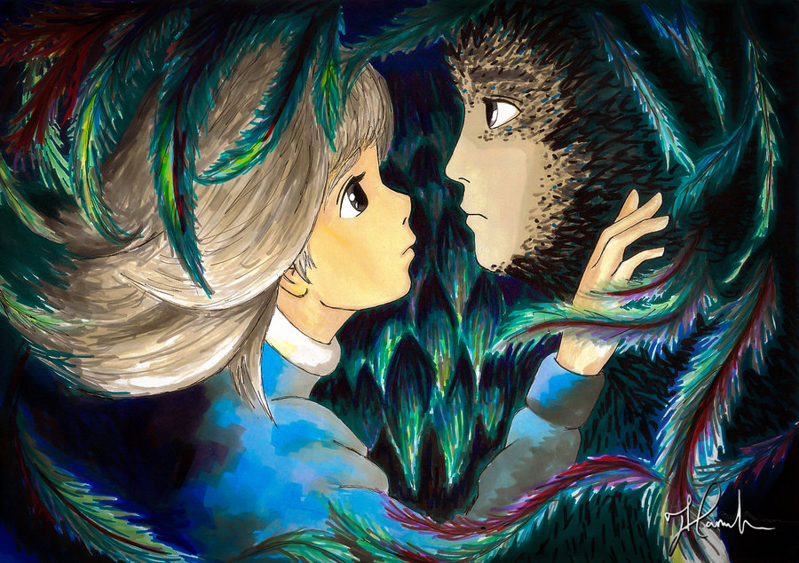 Magical Movie Festival fan Art: Howl and Sophie.