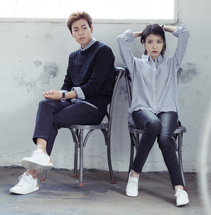 IU and Lee Hyun Woo for Unionbay Fall Collection Sketch