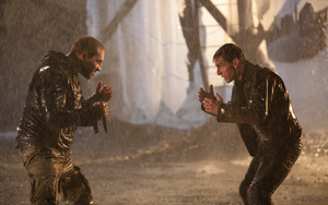 Jai Courtney as Charlie with Tom Cruise in Jack Reacher