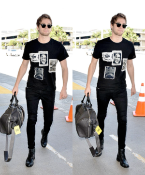  Luke arriving to LA