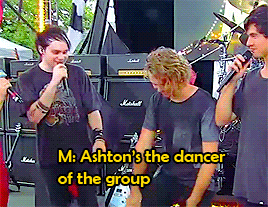 Michael you've been called the dancer of the group...